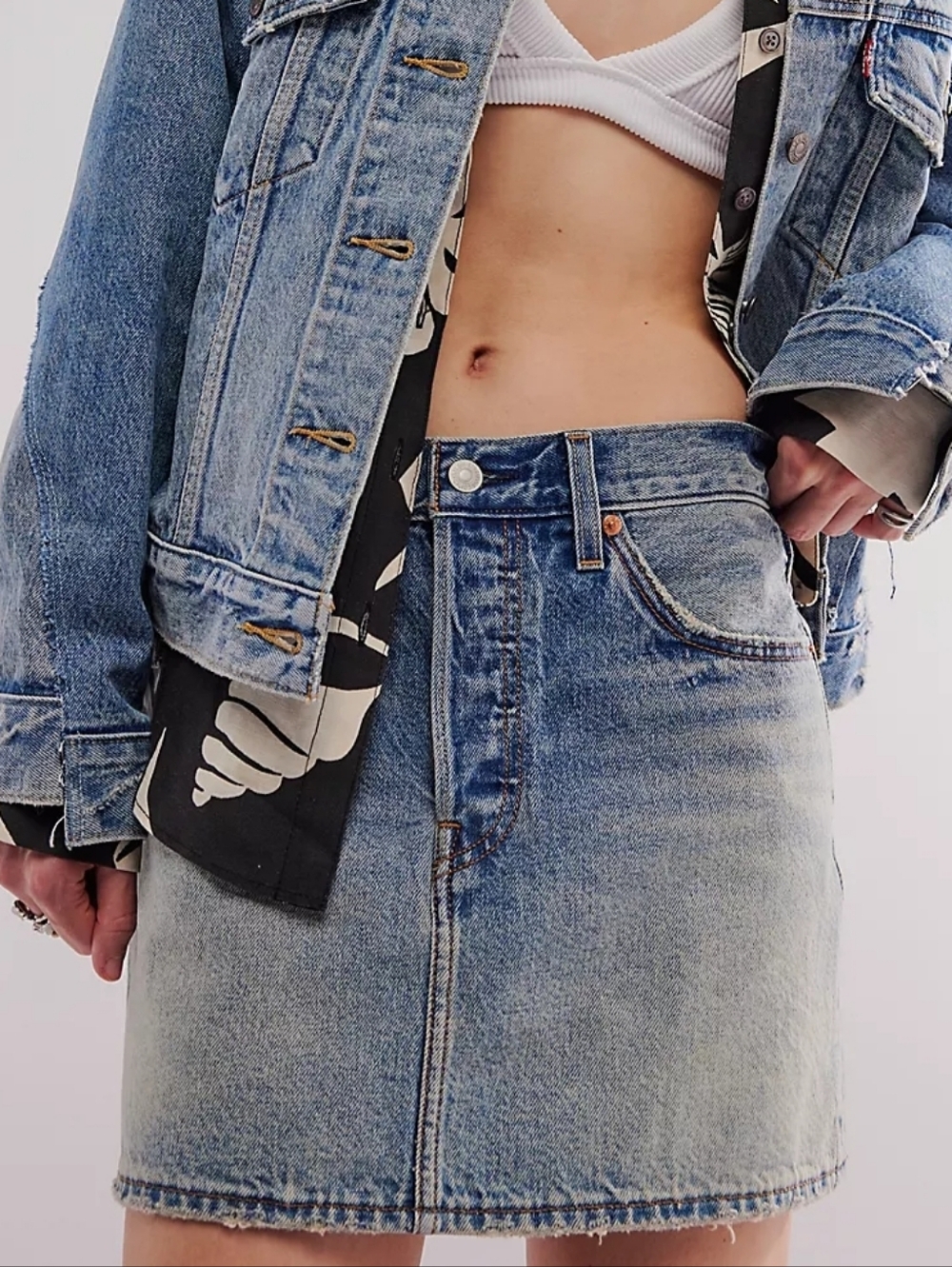 Free People | Levi's Icon Skirt